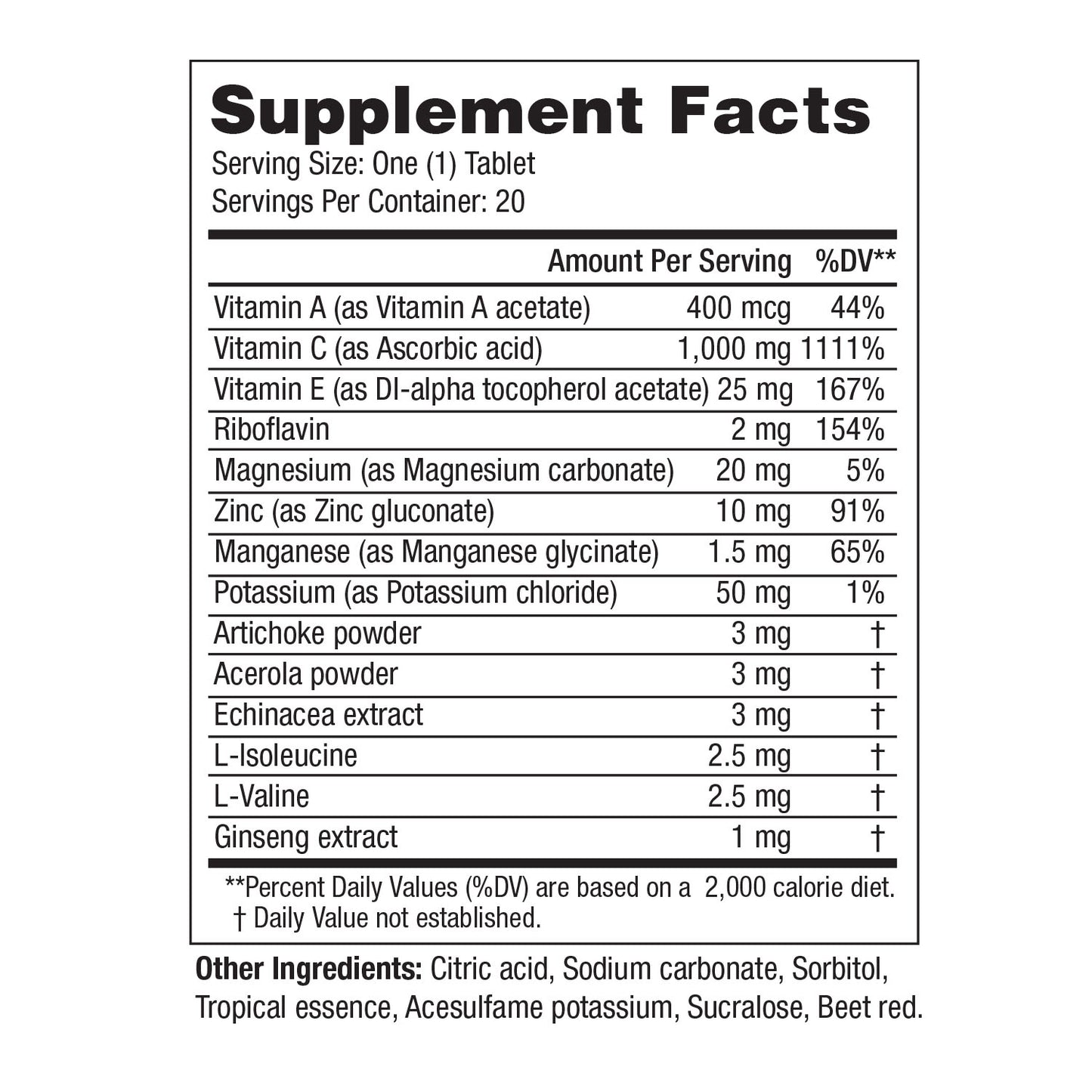 Megaton Multivitamin Effervescent Tablets
