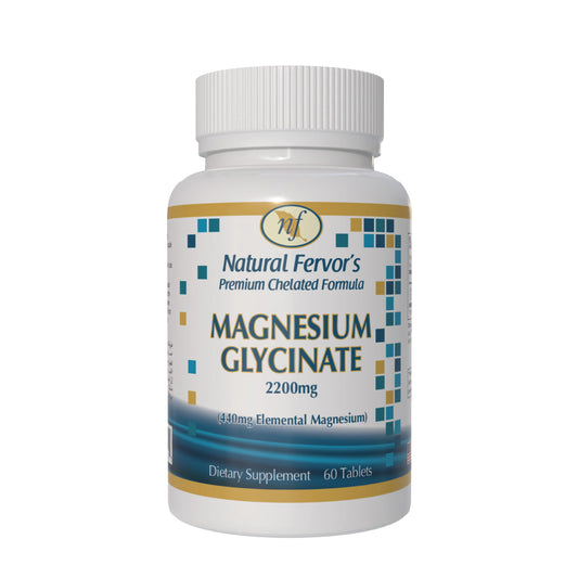 Magnesium Glycinate 2200mg - Premium Chelated Formula